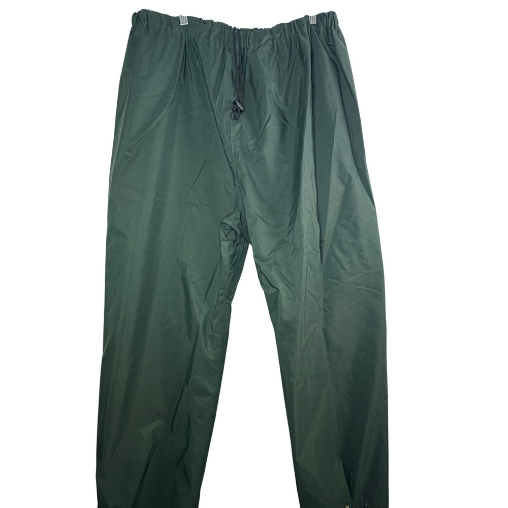 Cabelas Rain Pants XXL Tall Green Gore-Tex Waterproof Made in USA 02103T-503